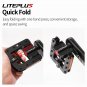 Silver PEDAL_Liteplus Folding Bicycle Pedals Anti-slip All-aluminum Alloy Quick Folding Bike Pedals
