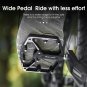 Double DU Black_WEST BIKING Widen Bicycle Pedals Colorful 3 Bearing Aluminum Road BMX MTB Bike Anti-