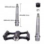 Black_ZTTO Ultralight MTB Bicycle Pedals Mountain Road Bike CNC Bearings Anti-Slip Nails Pedal Light
