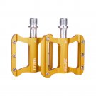 Gold_ZTTO Ultralight MTB Bicycle Pedals Mountain Road Bike CNC Bearings Anti-Slip Nails Pedal Lightw