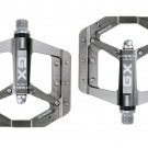 gray_New GX flat foot pedal Sealed Bike Pedals CNC Aluminum Body For MTB Road Mountain Bike 3 Bearin gray_New GX flat foot pedal Sealed Bike Pedals CNC Aluminum Body For MTB Road Mountain Bike 3 Bearin