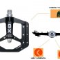 Orange_New GX flat foot pedal Sealed Bike Pedals CNC Aluminum Body For MTB Road Mountain Bike 3 Bear