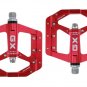 Red_New GX flat foot pedal Sealed Bike Pedals CNC Aluminum Body For MTB Road Mountain Bike 3 Bearing