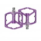 K203 Purple_ENLEE MTB Bicycle Pedal Aluminum Alloy Wide Flat XC DH Bicycle Pedal Ultra Light Bicycle