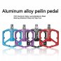 K203 red_ENLEE MTB Bicycle Pedal Aluminum Alloy Wide Flat XC DH Bicycle Pedal Ultra Light Bicycle Pe