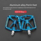 Blue_ROCKBROS Bicycle Pedal, Peilin Anti Slip Mountain Bike Pedal,  Aluminum Alloy Riding Pedal, Mou