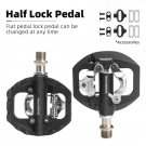 37210108001_ROCKBROS Bicycle Lock Pedal Free Cleat For Shimano SPD System MTB Road Aluminum Sealed B
