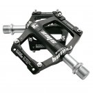 Black_Road Bicycle 3 Bearing Pedal Outdoor Off-road Mountain Bike Cycling Pedal Aluminum Alloy Anti-