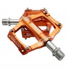 Orange_Road Bicycle 3 Bearing Pedal Outdoor Off-road Mountain Bike Cycling Pedal Aluminum Alloy Anti