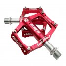 Red_Road Bicycle 3 Bearing Pedal Outdoor Off-road Mountain Bike Cycling Pedal Aluminum Alloy Anti-sl