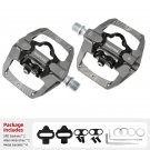 MZ-159 titanium_MZYRH Mountain Bike Pedals Dual Function  Sided Pedals Plat & SPD Clipless Pedal