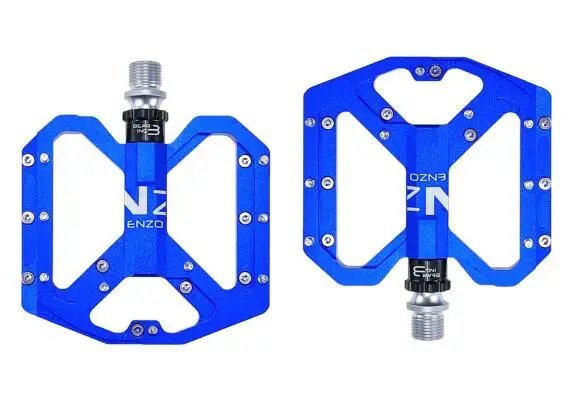 Blue_2020 New Flat Bike Pedals MTB Road 3 Sealed Bearings Bicycle Pedals Mountain Bike Pedals Wide P