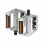 silver_MTB WELLGO Double DU-VB087 Pedal Mountain Bike Bearing pedals Bicycle Anti-skid Treadle Acces
