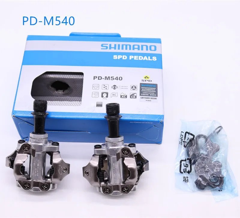 PD-M540  silver_Original SHIMANO  PD M520 M540  ME700 MTB mountain bike bicycle pedals cycle self-lo