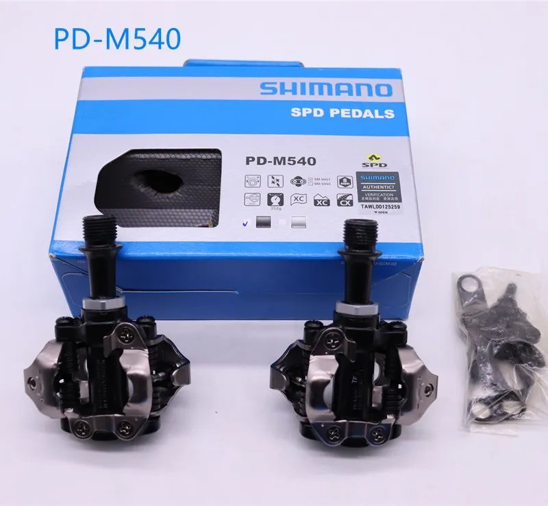 PD-M540 black_Original SHIMANO  PD M520 M540  ME700 MTB mountain bike bicycle pedals cycle self-lock