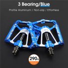 083 Blue 3 Bearing_Ultralight 3 Bearings Pedal Bicycle Bike Pedal Anti-slip CNC BMX MTB Road Bike Pe