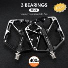 096 Black 3 Bearing_Ultralight 3 Bearings Pedal Bicycle Bike Pedal Anti-slip CNC BMX MTB Road Bike P