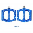 MZ-326 blue_New Mountain Bike Pedals MTB Pedal Aluminum Bicycle Wide Platform Flat Pedals 9/16"  Sea