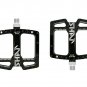 black_Ultra-light MITO Mountain Bike Pedal Seal 3 Bearing Polished Hollow Non-slip Flat Feet Mtb Bic