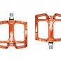 Blue_Ultra-light MITO Mountain Bike Pedal Seal 3 Bearing Polished Hollow Non-slip Flat Feet Mtb Bicy
