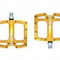 Titanium_Ultra-light MITO Mountain Bike Pedal Seal 3 Bearing Polished Hollow Non-slip Flat Feet Mtb