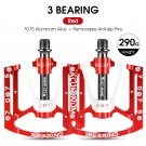 083 3 Bearing Red_WEST BIKING Ultralight Bicycle Pedals Sealed Bearing Aluminium Alloy Cycling Non-s 083 3 Bearing Red_WEST BIKING Ultralight Bicycle Pedals Sealed Bearing Aluminium Alloy Cycling Non-s
