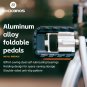 K502F_ROCKBROS Bicycle Pedals Foldable MTB Pedal Aluminum Anti-slip Foldable Pedals Cycling Self-lub
