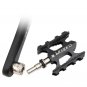 black_Litepro Quick Release Folding Bike Pedal Ultra-light Aluminum Alloy MTB Road Bike Non-slip For