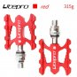 red_Litepro Quick Release Folding Bike Pedal Ultra-light Aluminum Alloy MTB Road Bike Non-slip For B