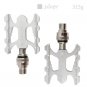silver_Litepro Quick Release Folding Bike Pedal Ultra-light Aluminum Alloy MTB Road Bike Non-slip Fo