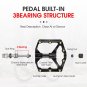 MTB Plus Silver_WEST BIKING Bicycle Pedals 3 Bearings Ultralight Carbon Fiber Road Bike Pedals BMX M