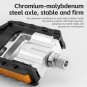 K502F_ROCKBROS Bicycle Pedals Foldable MTB Pedal Aluminum Anti-slip Foldable Pedals Cycling Self-lub