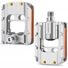 Silver Folding Pedal_KOOTU Folding Bike Pedals Anti-Skid Universal Pedals 9/16 Foldable Pedal for Co Silver Folding Pedal_KOOTU Folding Bike Pedals Anti-Skid Universal Pedals 9/16 Foldable Pedal for Co