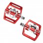 BRS pedal Blue_Racework Bicycle Pedals Mtb Spd Sl Footrest Double Function Contact Platform Aluminio