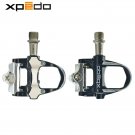 Black_Wellgo Xpedo XRF07MC Pedals Magnesium Alloy Triple Cartridge Bearings Road Bike Clipless Pedal
