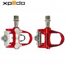 Red_Wellgo Xpedo XRF07MC Pedals Magnesium Alloy Triple Cartridge Bearings Road Bike Clipless Pedal S