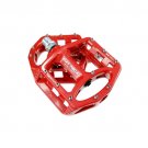 Red_White Pedals For Bicycle Magnesium Alloy Road Bike Pedal Cycling Ultralight MTB Pedal Lightweigh