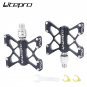 black_Quick release pedal hollow ultra-light folding bike anti-theft pedal litepro for brompton bird