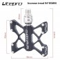 white_Quick release pedal hollow ultra-light folding bike anti-theft pedal litepro for brompton bird