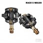 gold_SPD X-M8100 Ultra-light MTB Pedals Bike Self-Locking DU Bearing Mountain Die Casting Carbon