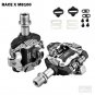 silver_SPD X-M8100 Ultra-light MTB Pedals Bike Self-Locking DU Bearing Mountain Die Casting Carb