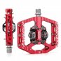 Blue_Ultralight Non-Slip Double-sided Lock Mountain Bike Pedals Aluminum Alloy Sealed 3 Bearing Flat