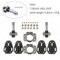 black Titanium axis_New Lollipop Titanium Alloy Axle Road Bicycle Pedals ultra-light self-locking pe