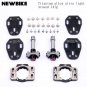 black Titanium axis_New Lollipop Titanium Alloy Axle Road Bicycle Pedals ultra-light self-locking pe
