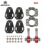 black Titanium axis_New Lollipop Titanium Alloy Axle Road Bicycle Pedals ultra-light self-locking pe