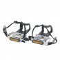 silver_Wellgo M248 Bicycle Non-slip Pedal MTB Road Bike Pedals Aluminum Alloy Bearing Pedal With Dog