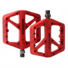 Red_Bicycle Pedals Mountain Bike Nylon Pedal Flat Bike Pedals MTB Road 3 Sealed Bearings Bicycle Ped
