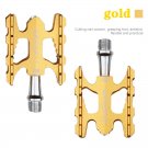 gold_Litepro K3 Folding Bike Pedal Sealed Bearing For Brompton Fnhon Aluminum Alloy Non-slip MTB Roa