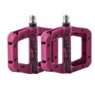 M991 Purple_Mountain Bike Ultra Light Nylon Platform Pedal For Bicycle Footrest Clipless Pedals Flat M991 Purple_Mountain Bike Ultra Light Nylon Platform Pedal For Bicycle Footrest Clipless Pedals Flat