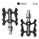 black_Litepro Folding Bike Quick Release Pedal Ultra-light CNC Aluminum Alloy MTB Road Bike Non-slip